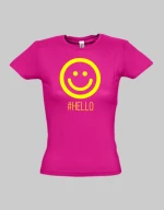 Hello woman t-shirt - FUCHSIA