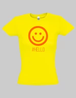 Hello woman t-shirt - FUCHSIA