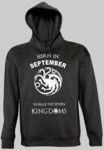 Born in September Hoodie - BLACK