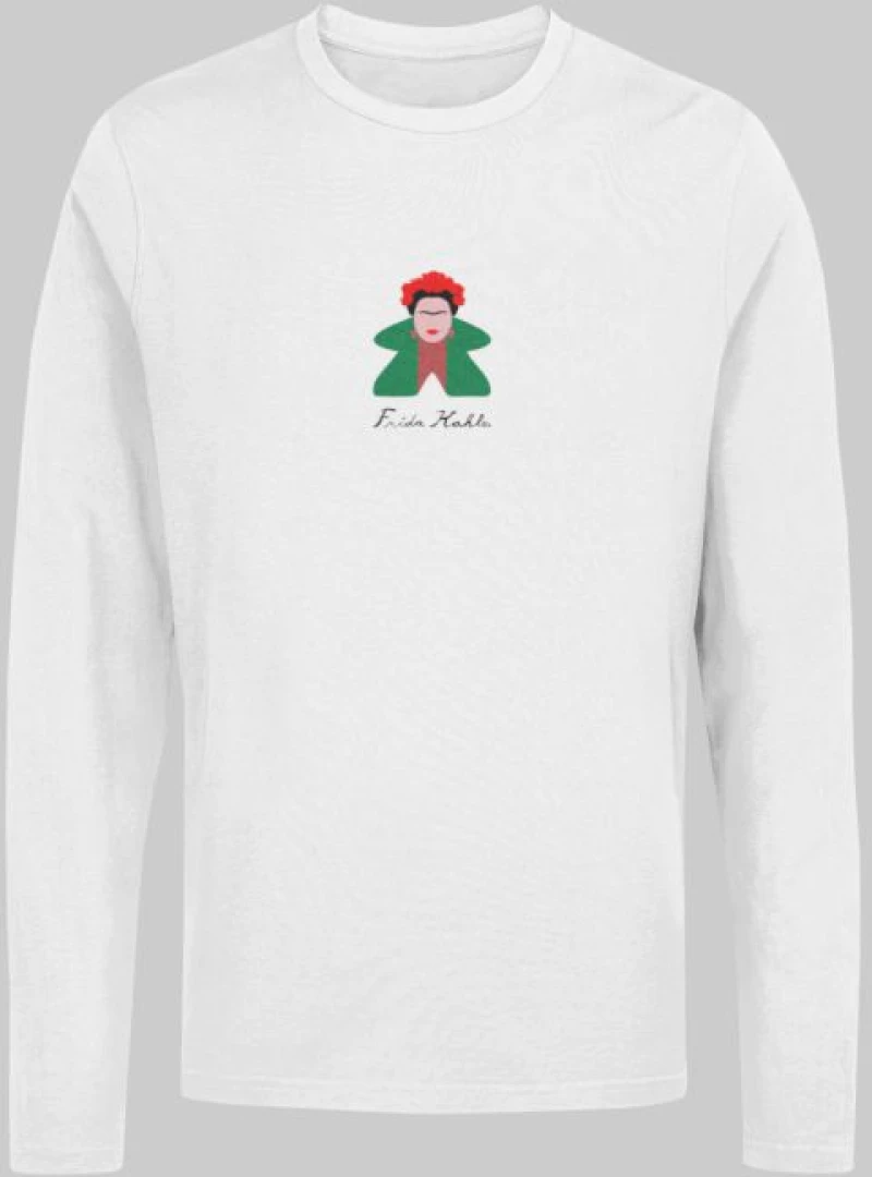 Frida Kahlo Meeple μακρυμάνικο T-shirt - OXBLOOD