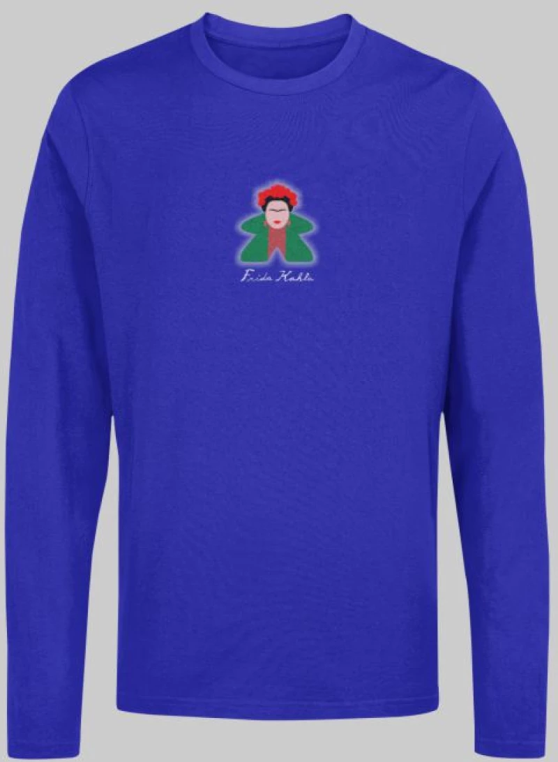 Frida Kahlo Meeple μακρυμάνικο T-shirt - OXBLOOD