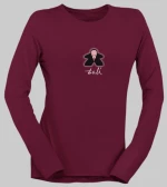 Dali Meeple μακρυμάνικο W T-Shirt - OXBLOOD