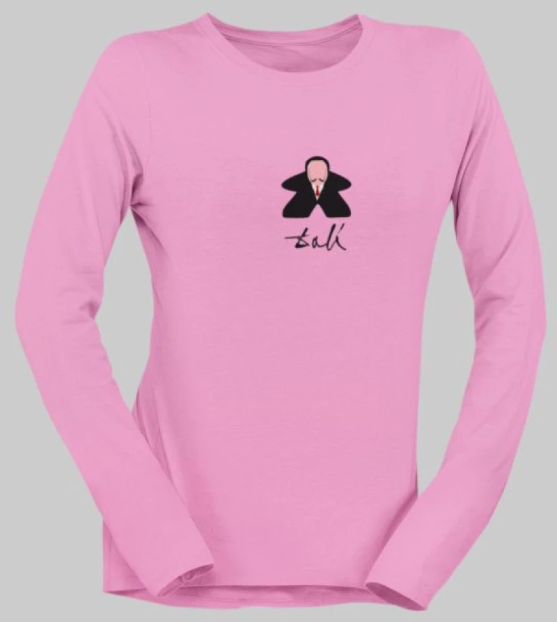 Dali Meeple μακρυμάνικο W T-Shirt - OXBLOOD