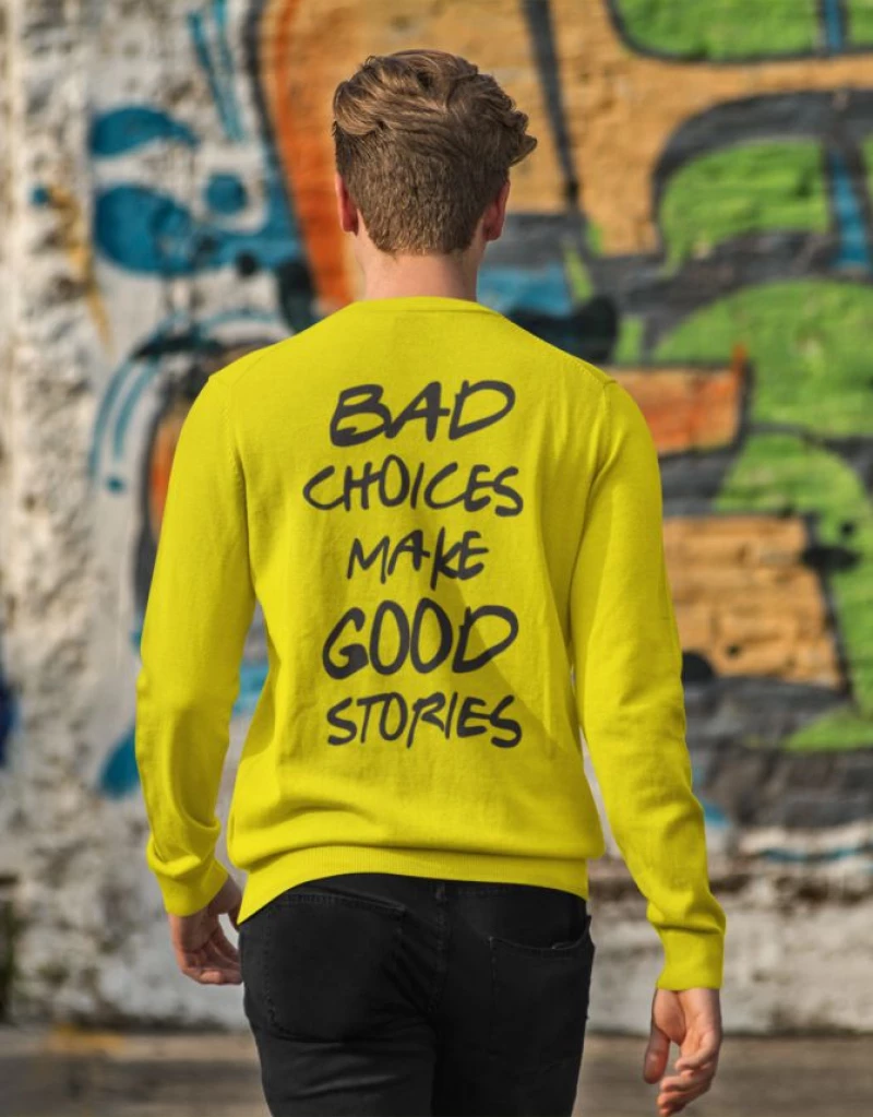 Bad Choices Φούτερ - WHITE