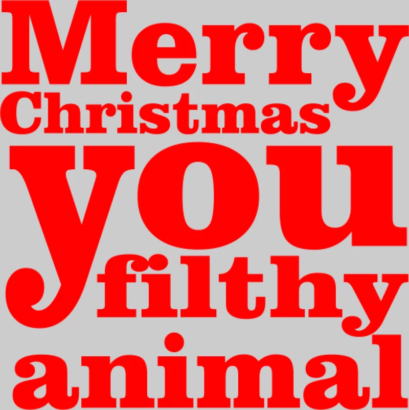 Merry christmas you filthy animal Hoodie - WHITE
