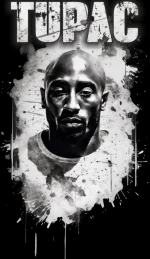2pac φούτερ - BLACK