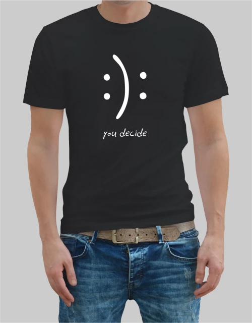 You Decide t-shirt - BLACK