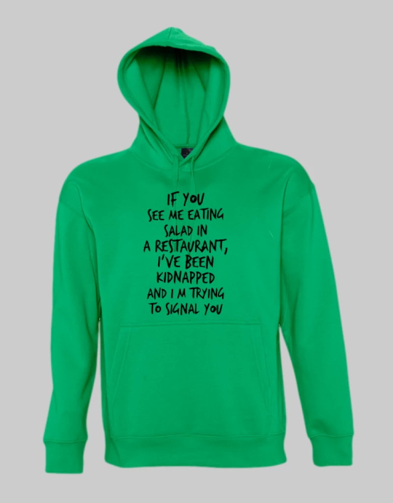 Kidnapped hoodie - KELLY GREEN