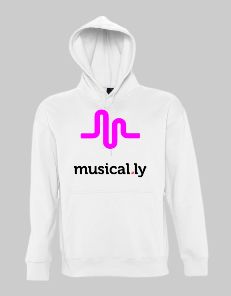 musically hoodie - WHITE