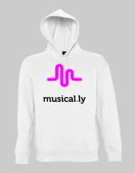 musically hoodie - WHITE