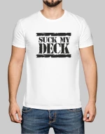 SUCK MY DECK - DJ T-shirt - ATOLL BLUE