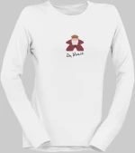 Da Vinci Meeple μακρυμάνικο w T-shirt - OXBLOOD