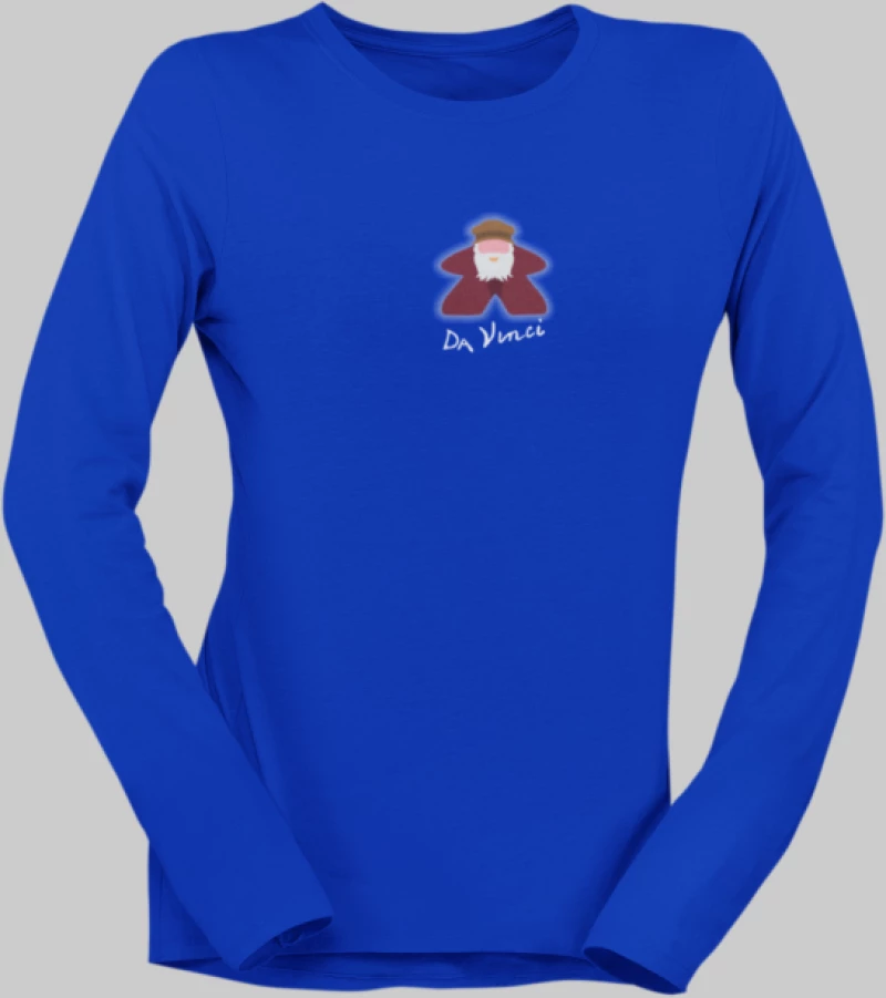 Da Vinci Meeple μακρυμάνικο w T-shirt - OXBLOOD