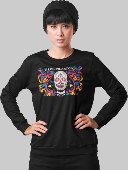 Los Muertos w Φούτερ - BLACK
