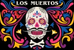 Los Muertos w Φούτερ - BLACK