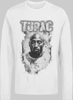 2pac μακρυμάνικο t-shirt - WHITE
