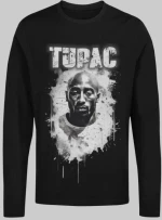 2pac μακρυμάνικο t-shirt - WHITE