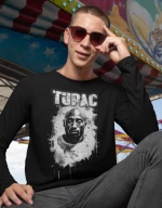 2pac μακρυμάνικο t-shirt - WHITE