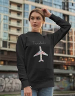 Travelholic w Φούτερ - BLACK