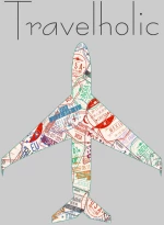 Travelholic w Φούτερ - BLACK