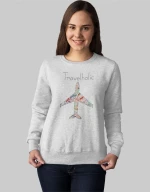Travelholic w Φούτερ - BLACK