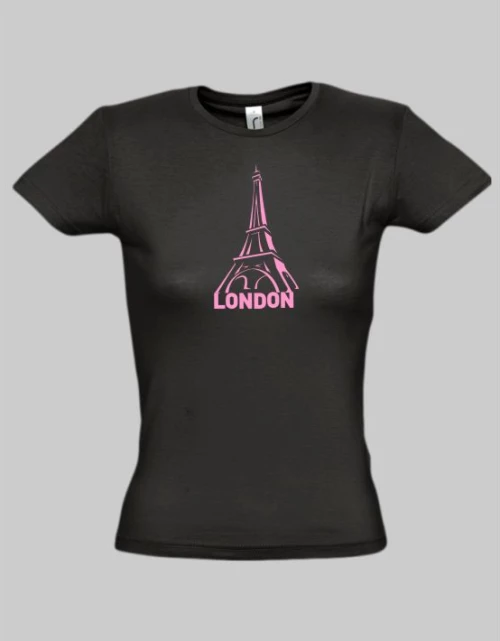 London w t-shirt - BLACK