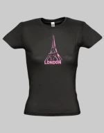 London w t-shirt - BLACK