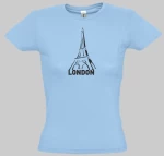 London w t-shirt - BLACK