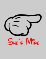 She's Mine T-shirt - BLACK