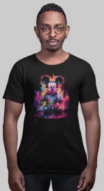 Dj mickey T-shirt - BLACK