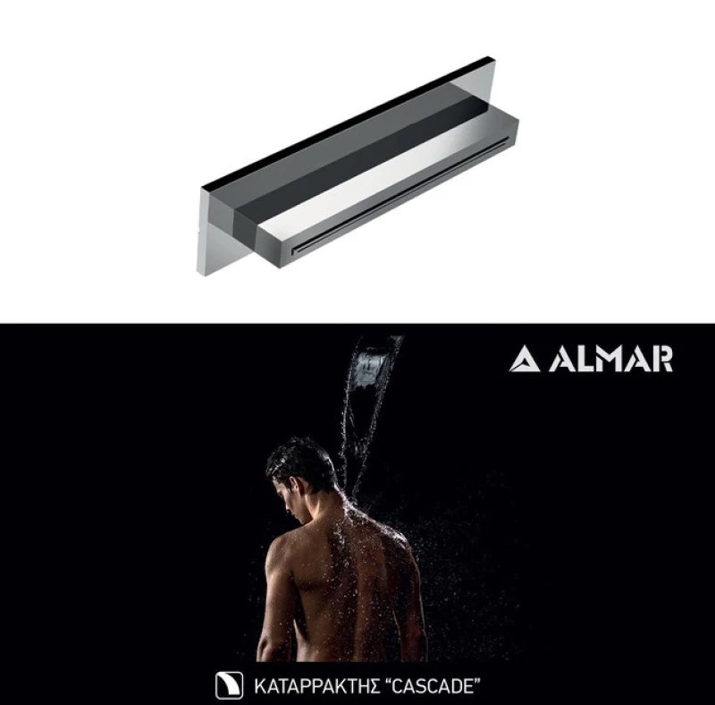 ΚΕΦΑΛΗ ΝΤΟΥΖ ΚΑΤΑΡΡΑΚΤΗΣ XL 34,6x8 ALMAR INOX CHROME