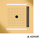 ΚΕΦΑΛΗ ΟΡΟΦ.TEMOTION ΧΡΩΜΑΤ/ΠΕΙΑ 50x50 ALMAR INOX PVD BRUSHED GOLD