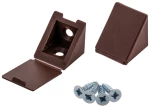 Γωνία Σύνδεσης 35x25x25x25mm Πλαστικό Καφέ