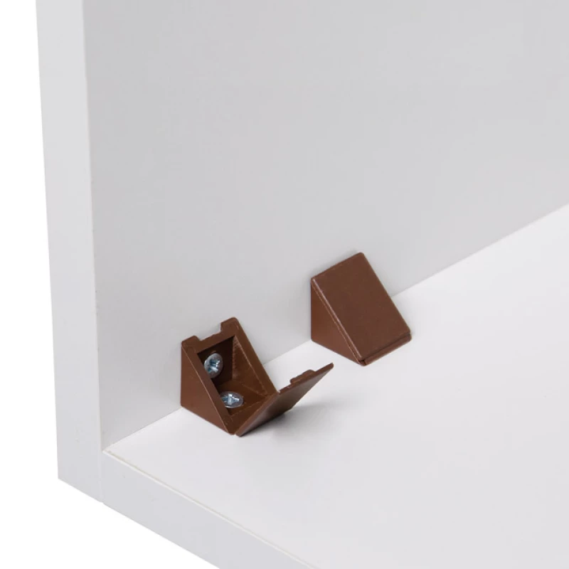 Γωνία Σύνδεσης 35x25x25x25mm Πλαστικό Καφέ
