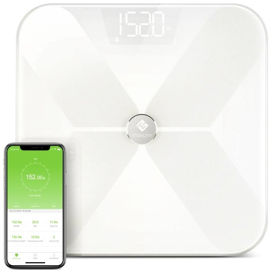 ETEKCITY ESF17 Έξυπνη Ζυγαριά Μπάνιου με Λιπομέτρηση