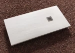 Ντουζιέρα Tema Art Stone Λευκή Ορθογώνια 80 Χ 120 Χ 3 cm