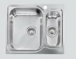 Νεροχύτης Sanitec Matico Ιnox Ένθετος Αντιχαρακτικός 58 x 50 (11692)