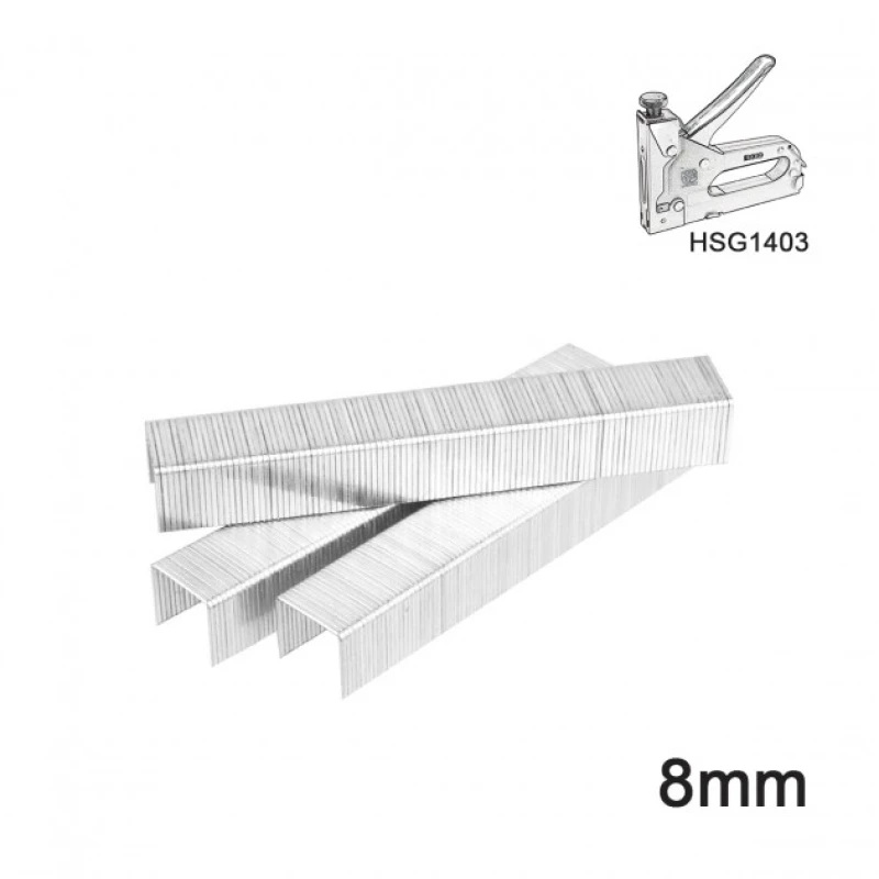 Διχάλα 8mm Καρφωτικού Χειρός 1000τμχ HSG1403, HSG14018 STS0108 INGCO STS0108