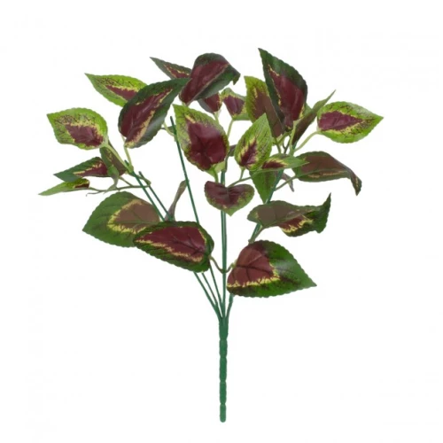 AMARANTHUS TRICOLOR 78296 Τεχνητό Φυτό Αμάραντος Τρίχρωμος - Μπουκέτο Διακοσμητικών Φυτών - Κλαδιών με Φύλλωμα Πράσινο - Κόκκινο 78296 Πράσινο