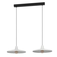 Κρεμαστό Φωτιστικό Οροφής Ράγα IP20 2xE27 40W MINIERE Γκρι 900834 Eglo 900834 Γκρι