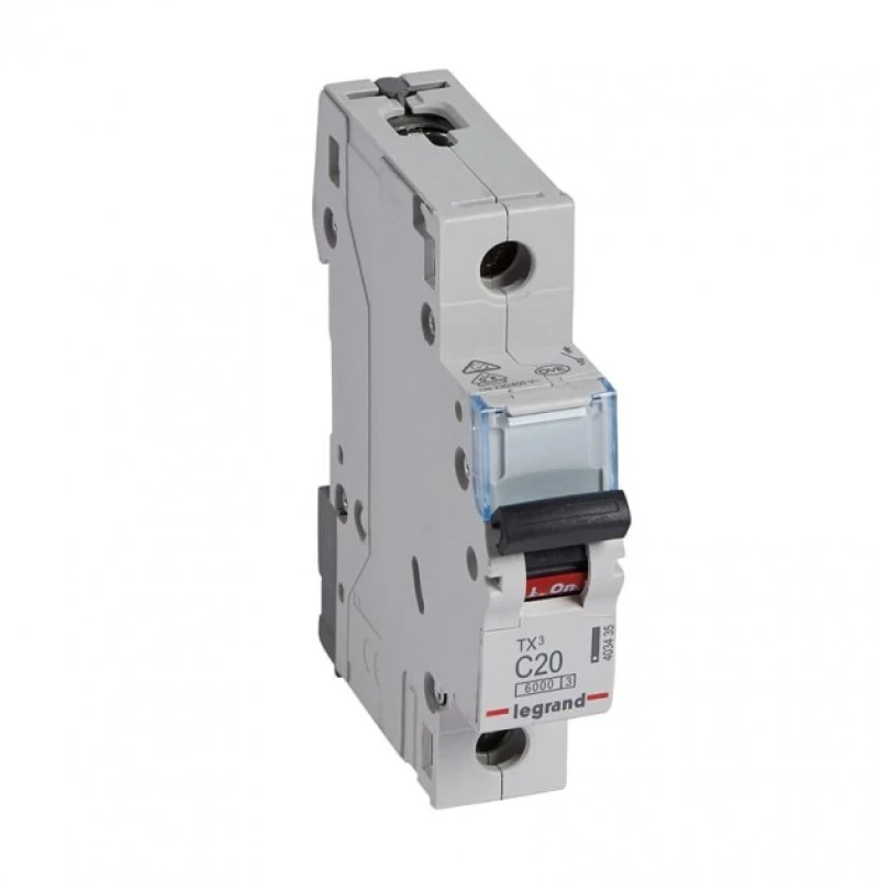 Αυτόματη Ασφάλεια 20A C 1Π 6kA Tx3 403435 Legrand 403435