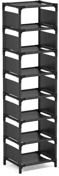 HOME USE υφασμάτινη παπουτσοθήκη HUH-0132  7 θέσεων  33x28x128cm  γκρι