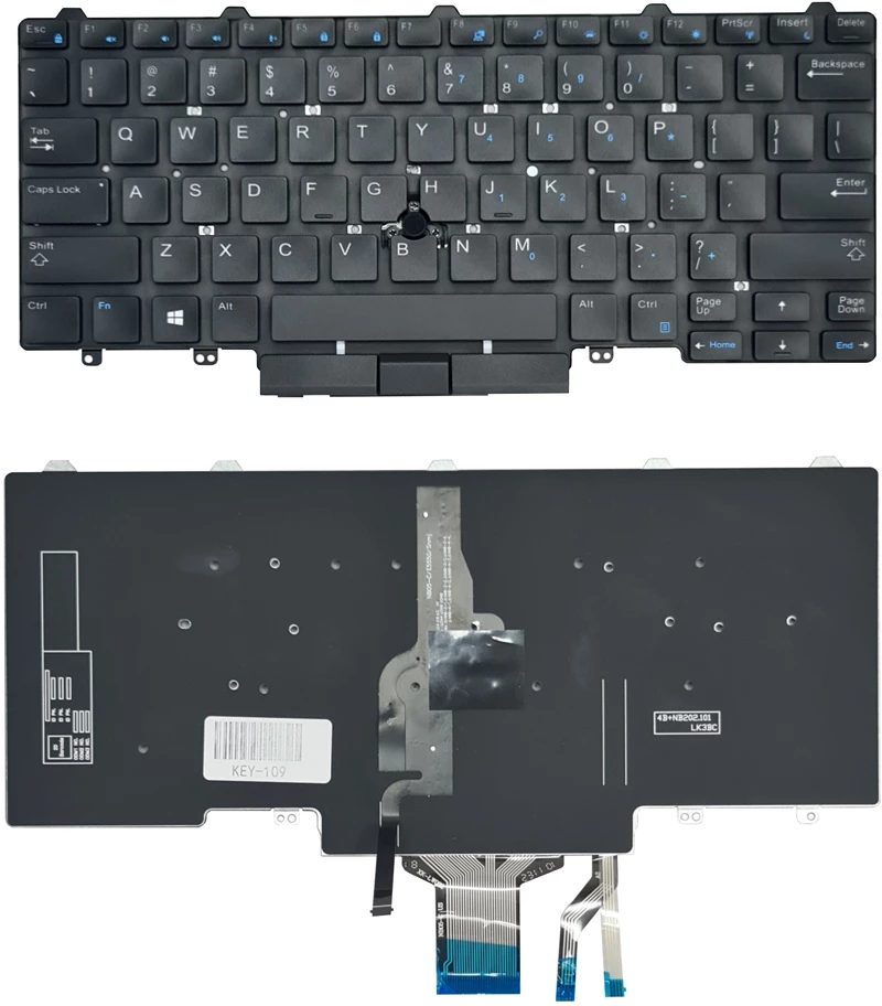 Πληκτρολόγιο για Dell Latitude 5490/5470/5480 KEY-109  backlight  μαύρο