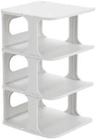 HOME USE παπουτσοθήκη HUH-0154  4 θέσεων  24.5x26.5x45cm  γκρι