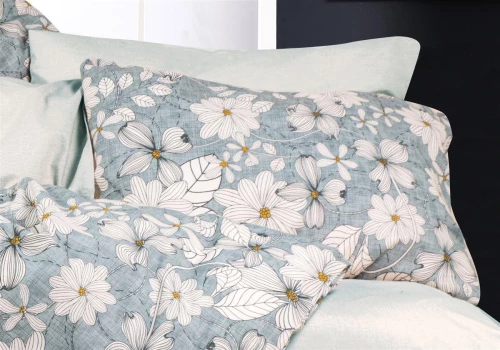 ΜΑΞΙΛΑΡΟΘΗΚΗ ΕΜΠΡΙΜΕ Ήρα 425 50Χ70 White-Denim Blue Cott/Pol 70/30 - -