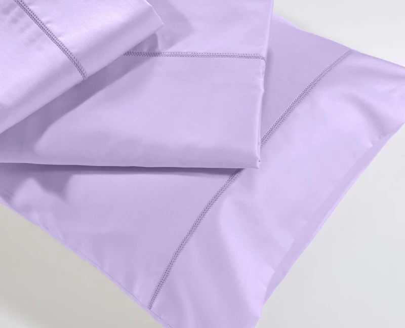 Σετ Σεντόνια Down Town Solid Colours S250/16 Lilac Βαμβακοσατέν   - King 280 x 290