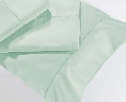 Μεμονωμένα σεντόνια Down Town Solid Colours S250/13 Aqua Βαμβακοσατέν  - King Λάστιχο 185x205+40