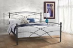 Μεταλλικό κρεβάτι Metal Casa Πάτμος Γκρι 100 x 200