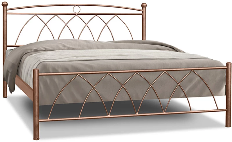 Μεταλλικό κρεβάτι Metal Casa Μύκονος Μαύρο 90 x 200