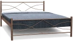 Μεταλλικό κρεβάτι Metal Casa Άστρο Μαύρο 160 x 200